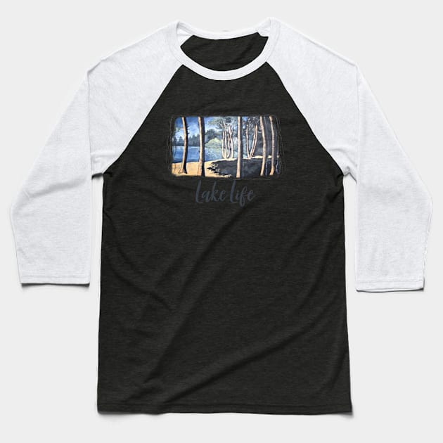 Lake Life Baseball T-Shirt by ArtisticEnvironments